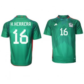 Mexico Hector Herrera #16 Replica Home Stadium Shirt World Cup 2022 Short Sleeve
